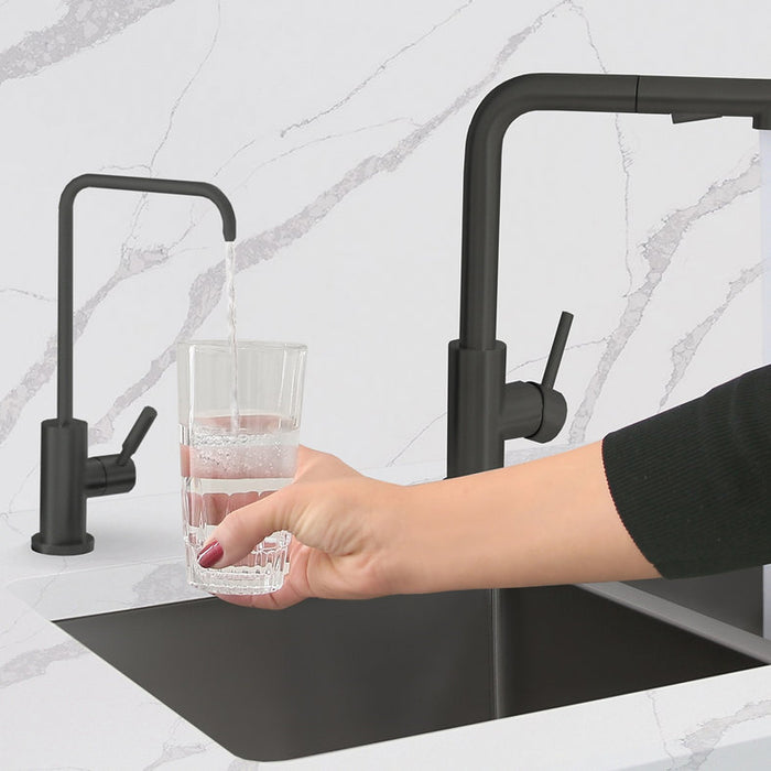 STYLISH-MELFI Single Handle Cold Water Tap - MATT BLACK - Construction Commodities Supply Inc.