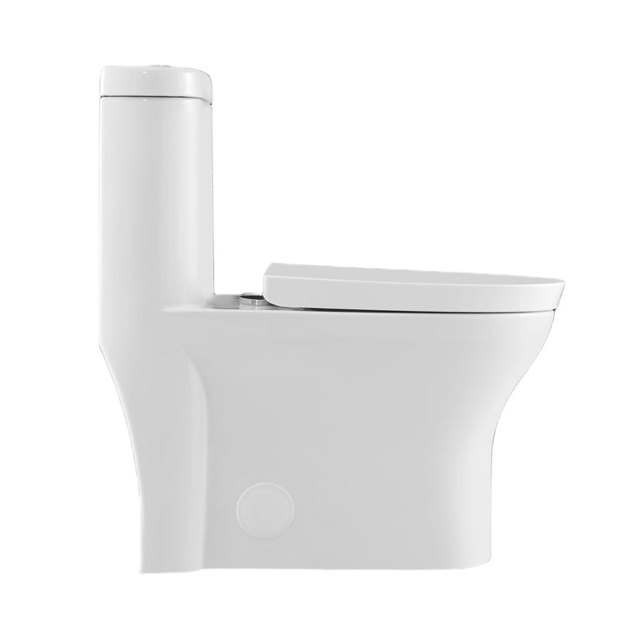 Neptune Florence One Piece 4.1/6L Dual Flush Elongated Toilet White ** PICKUP IN STORE ONLY**