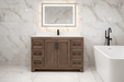 CANADIAN MAPLE 54" , Frappe Stain Bathroom Vanity With Quartz Countertop. - Construction Commodities Supply Inc.