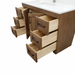 CANADIAN MAPLE 54" , Frappe Stain Bathroom Vanity With Quartz Countertop. - Construction Commodities Supply Inc.
