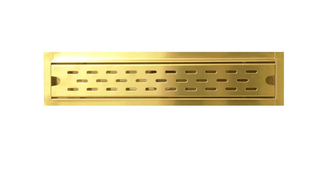 Linear Drain,16" x 3" Stainless Steel (Black, Gold, Brushed Nickel)