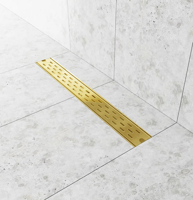 Linear Drain, 24" x 3" Stainless Steel (Black, Gold, Brushed Nickel)