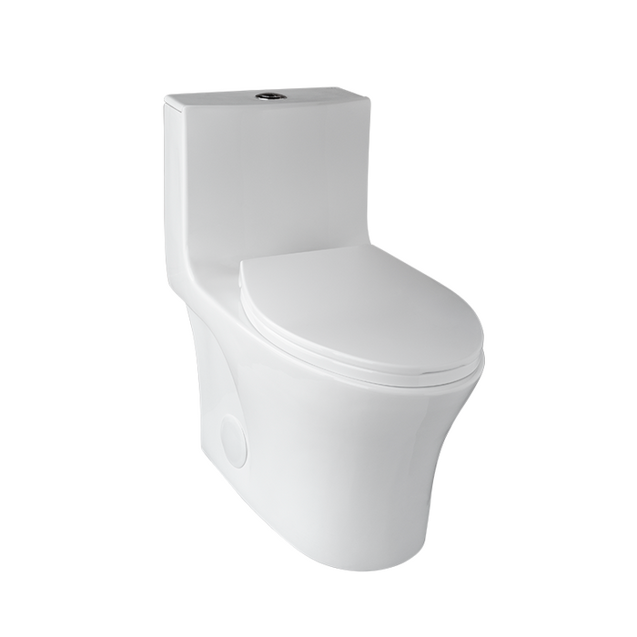 RUBI-RCM130BL , One-Piece White Dual Flush Toilet ** SAME DAY PICK UP IN STORE **