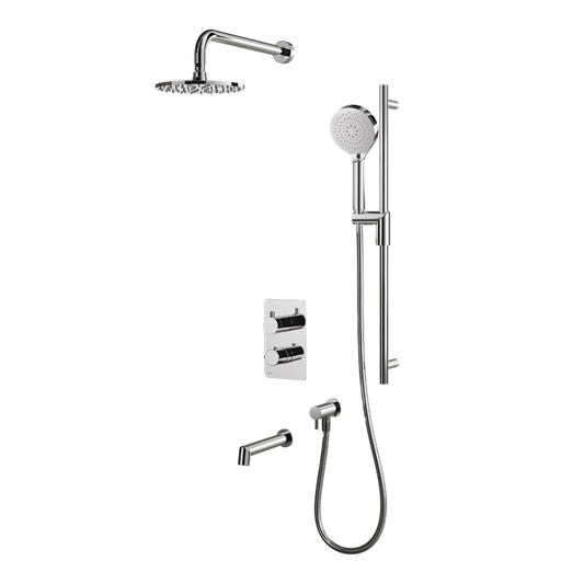 Rubi- Moon 1/2" thermostatic shower kit  with Spout (Valve included ) - Construction Commodities Supply Inc.