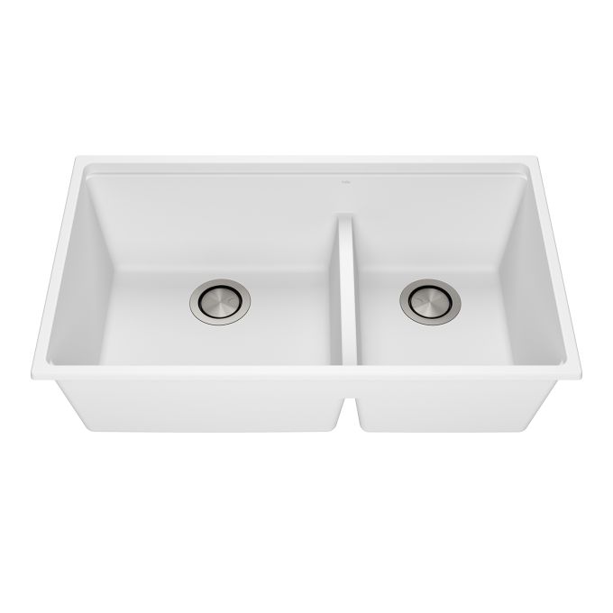 KALIA - Bacia - Kitchen sink 33" undermount 70/30 Double bowl  ( 3 COLORS AVAILABLE )