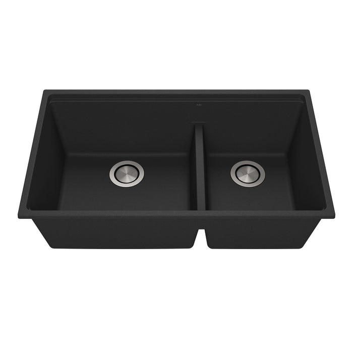 KALIA - Bacia - Kitchen sink 33" undermount 70/30 Double bowl  ( 3 COLORS AVAILABLE )