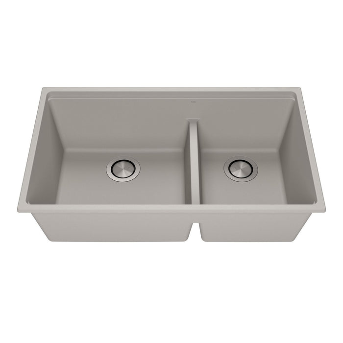 KALIA - Bacia - Kitchen sink 33" undermount 70/30 Double bowl  ( 3 COLORS AVAILABLE )