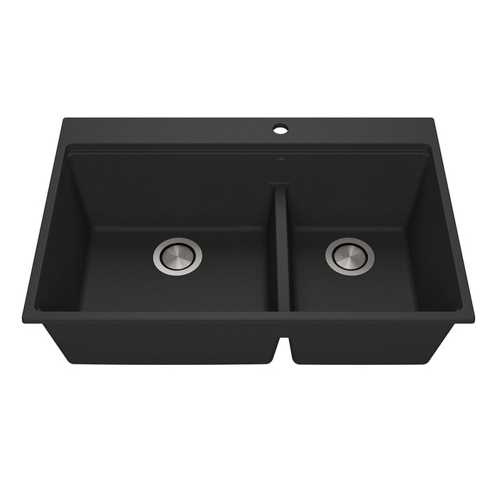 KALIA - Bacia- Kitchen sink 33" drop-in 70/30 Double bowl ( 3 COLORS AVAILABLE )