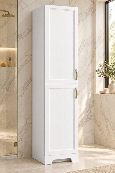 CLASSIC- Solid wood linen cabinet (6 COLORS AVAILABLE)