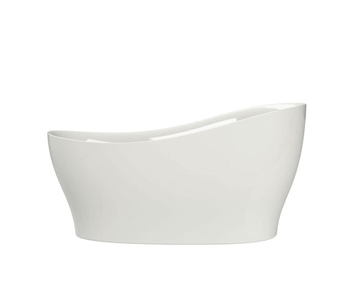 MAAX -Joan 61 x 32 Acrylic Freestanding End Drain Bathtub in White with White Skirt - Construction Commodities Supply Inc.