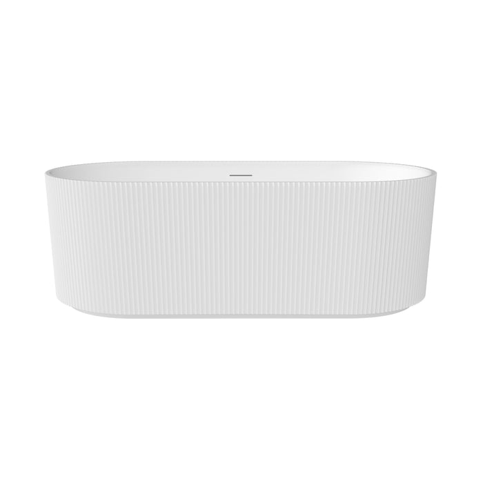 MAAX - Tori Matte 67" x 32" x 23 Acrylic Freestanding Center Drain Bathtub in Matte White