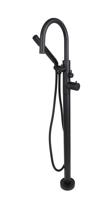 KODAEN-F71106, Matt Black Thermostatic Free standing Bathtub Faucet