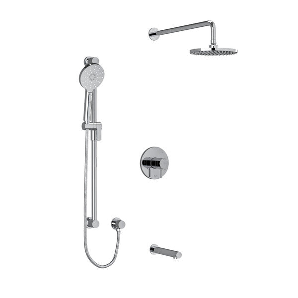 Riobel- Riu, KIT1345RUTM , 3-way system with hand shower, shower head & Tub Spout (Rough-in valve Included)