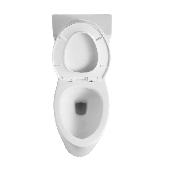 Neptune Prague One Piece 4.1/6L Dual Flush Elongated Toilet White ** PICKUP IN STORE ONLY**