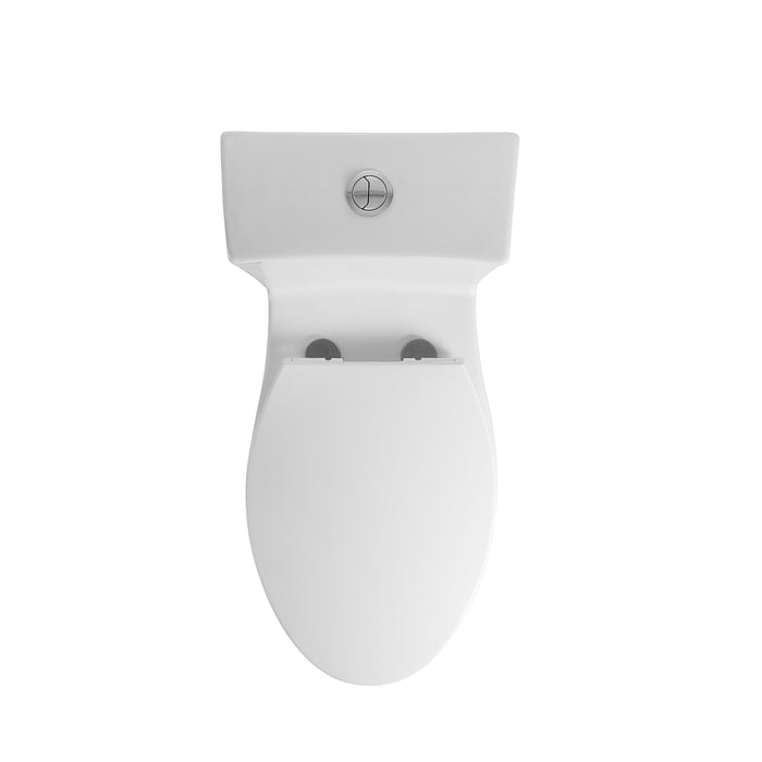 Neptune Prague One Piece 4.1/6L Dual Flush Elongated Toilet White ** PICKUP IN STORE ONLY**