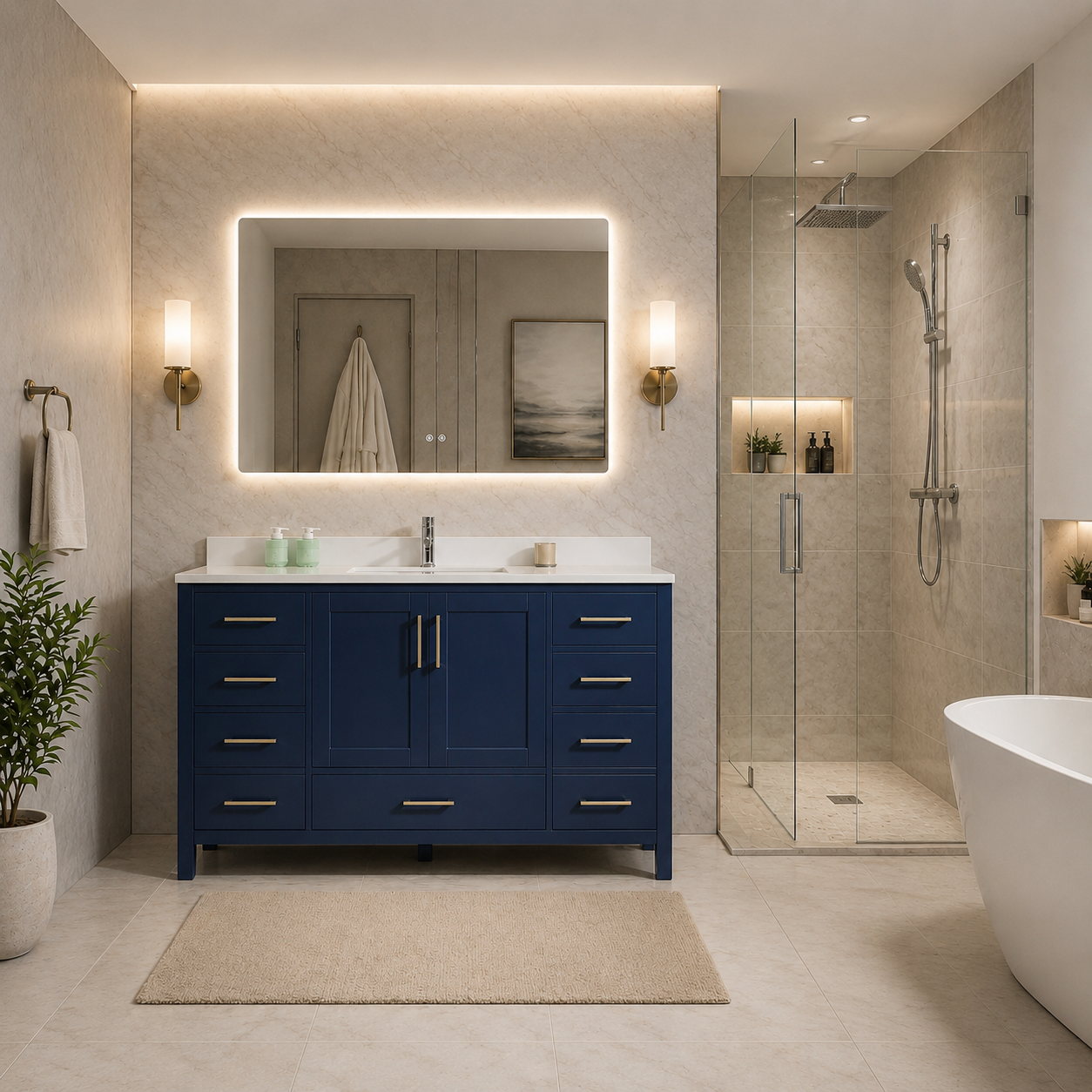 54" BATHROOM VANITIES
