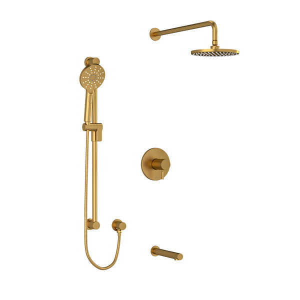 Riobel- Riu, KIT1345RUTM , 3-way system with hand shower, shower head & Tub Spout (Rough-in valve Included)