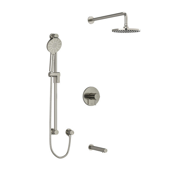 Riobel- Riu, KIT1345RUTM , 3-way system with hand shower, shower head & Tub Spout (Rough-in valve Included)