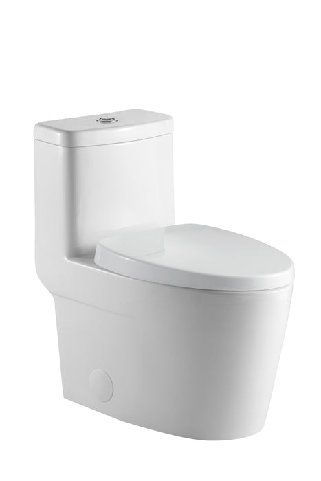 Neptune Zen One Piece 4.1/6L Dual Flush Elongated Toilet White ** PICKUP IN STORE ONLY**