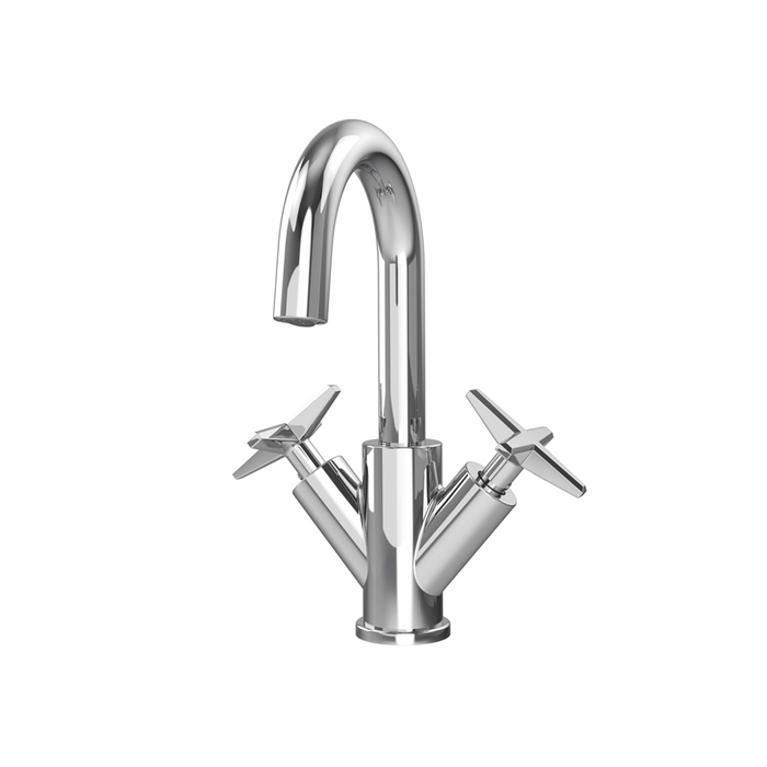 Rubi- Lexa Washbasin faucet with cross handles