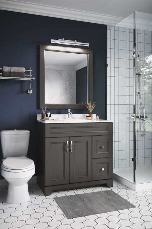 CLASSIC 36" Bathroom Vanity ,Right Side Drawers with Quartz Countertop (6 colors available) - Construction Commodities Supply Inc.