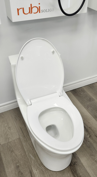 RUBI-RCM130BL , One-Piece White Dual Flush Toilet ** SAME DAY PICK UP IN STORE **