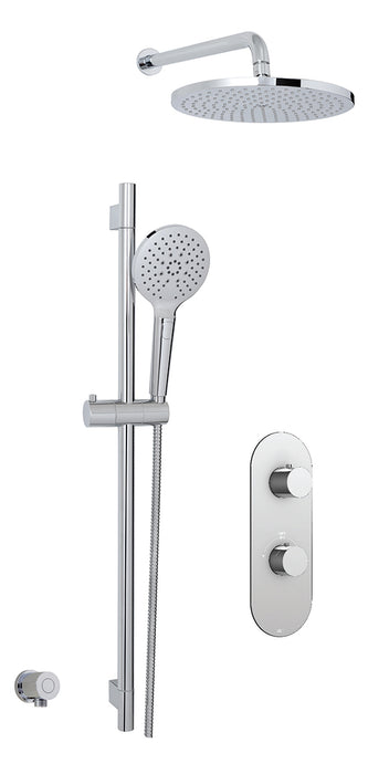 AQUABRASS - SHOWER FAUCET U01– 2 WAY SHOWER SYSTEM INCLUDING ROUGH IN ( Chrome, Brushed Nickel )