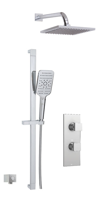 AQUABRASS - SHOWER FAUCET U02 – 2 WAY SHOWER SYSTEM INCLUDING ROUGH IN ( Chrome, Brushed Nickel )