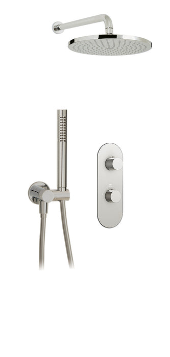 AQUABRASS - SHOWER FAUCET U03 – 2 WAY SHOWER SYSTEM INCLUDING ROUGH IN ( Chrome, Brushed Nickel )