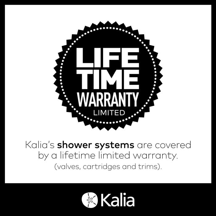 KALIA- Premia - TB2 Shower system with push-buttons valve - Wall arm (4 Colors available)