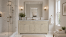 CLASSIC- 60",Double Sink Solid wood Bathroom Vanity (6 COLORS AVAILABLE ) With Quartz Countertop - Construction Commodities Supply Inc.