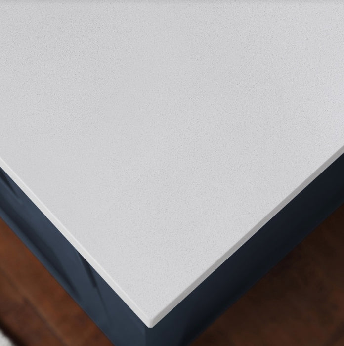 SIENA 36 Inch, Solid Wood Bathroom Vanity with Quartz Countertop, Midnight Blue