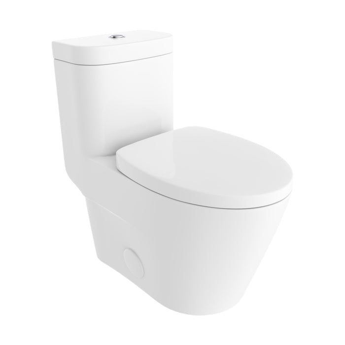 Neptune Zen One Piece 4.1/6L Dual Flush Elongated Toilet White ** PICKUP IN STORE ONLY**
