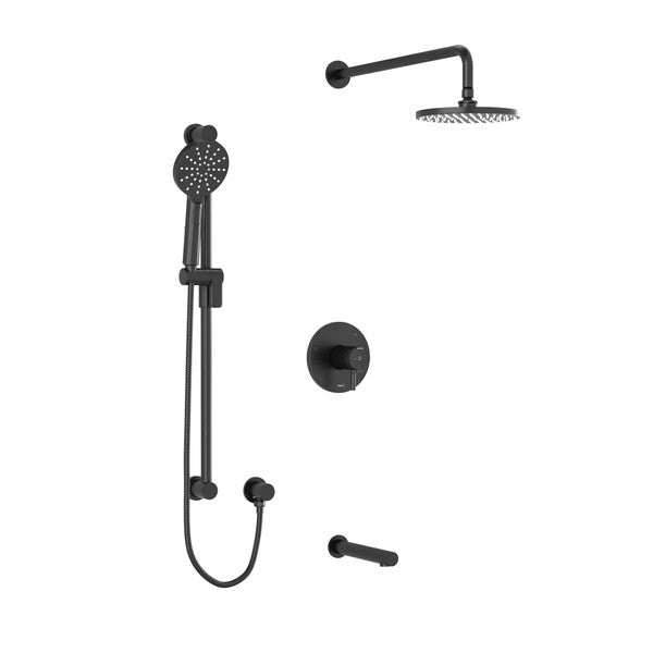 Riobel- Riu, KIT1345RUTM , 3-way system with hand shower, shower head & Tub Spout (Rough-in valve Included)