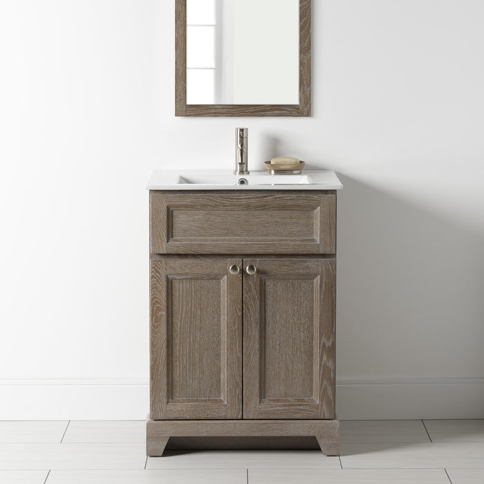 Stonewood- 24" Bathroom Vanity, Porcelain Top - Construction Commodities Supply Inc.