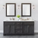 StoneWood- 72" Bathroom Vanity, Quartz Countertop With Double Sink - Construction Commodities Supply Inc.