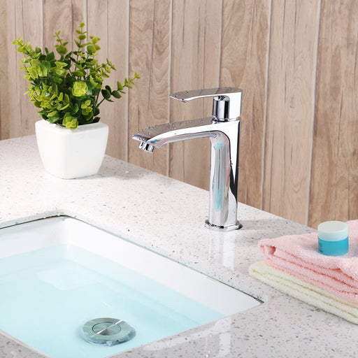 Kodean- F11125 Single Handle, Chrome Bathroom Faucet - Construction Commodities Supply Inc.