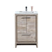 DOLCE- 24" Nature Wood, Quartz Countertop, Floor Standing Modern Bathroom Vanity - Construction Commodities Supply Inc.