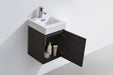 BLISS- 16" Grey Oak, Wall Mount Bathroom Vanity - Construction Commodities Supply Inc.