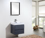BLISS- 24" Grey Oak, Wall Mount Bathroom Vanity - Construction Commodities Supply Inc.