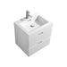 BLISS- 24" High Gloss White, Wall Mount Bathroom Vanity - Construction Commodities Supply Inc.