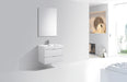 BLISS- 30" High Gloss White, Wall Mount Bathroom Vanity - Construction Commodities Supply Inc.