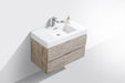 BLISS- 36" Nature Wood, Wall Mount Bathroom Vanity - Construction Commodities Supply Inc.