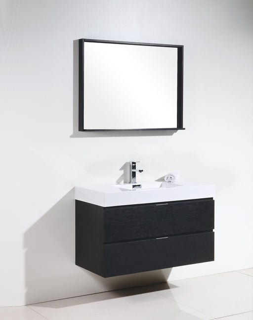BLISS- 40" Black, Wall Mount Bathroom Vanity - Construction Commodities Supply Inc.