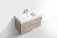 BLISS- 40" Nature Wood, Wall Mount Bathroom Vanity - Construction Commodities Supply Inc.