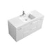 BLISS- 48" High Gloss White, Wall Mount Bathroom Vanity - Construction Commodities Supply Inc.