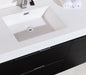 BLISS- 60" Black, Single Sink, Wall Mount Bathroom Vanity - Construction Commodities Supply Inc.