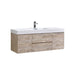 BLISS- 60" Nature Wood, Single Sink, Wall Mount Bathroom Vanity - Construction Commodities Supply Inc.