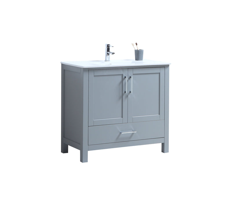 CCS201A - 36" Grey , Floor Standing Modern Bathroom Vanity