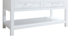 CCS301 - 48" White, Floor Standing Bathroom Vanity, White Quartz Countertop, Brushed Nickel Hardware - Construction Commodities Supply Inc.